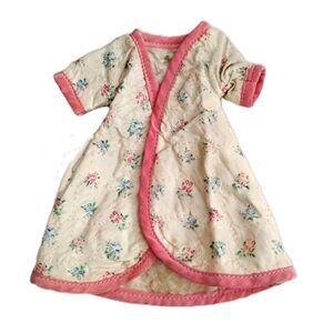 Vintage 40s 50s Quilted Doll Robe with Pink Binding for 8 or 9 Inch Fashion Doll